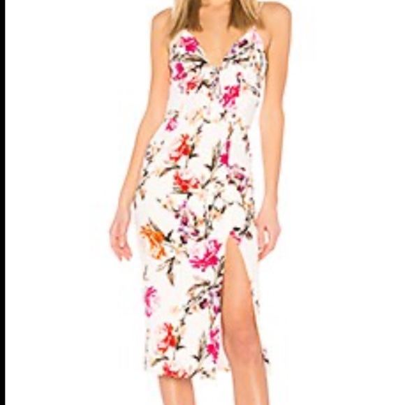 NICHOLAS Lucile Floral Corset Bra Dress in White - Picture 3 of 9